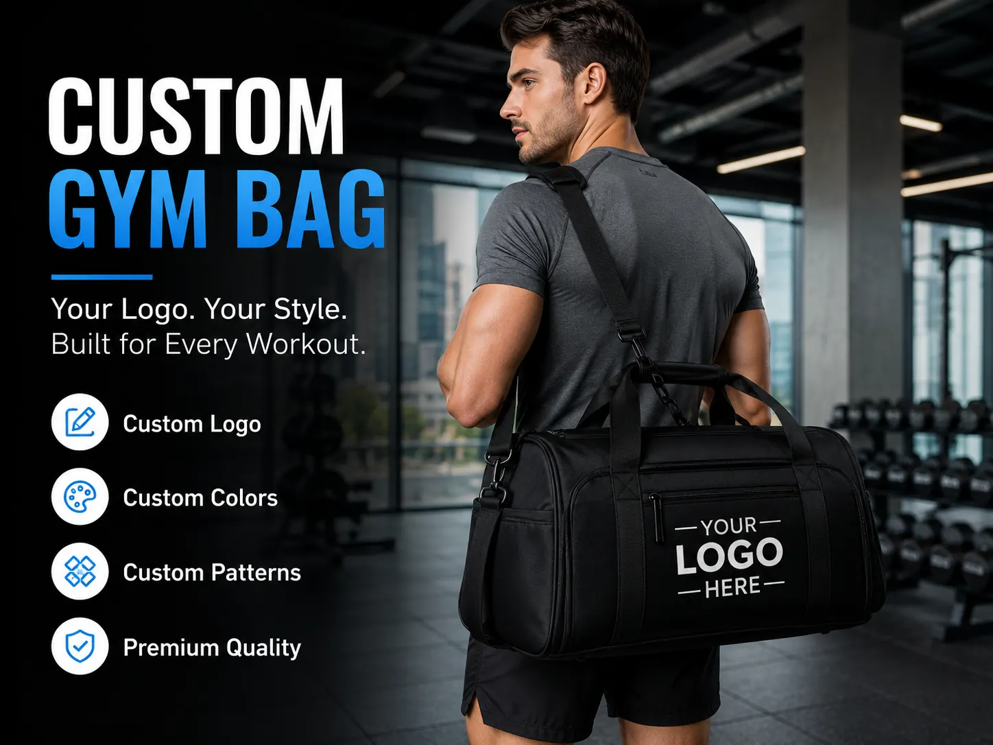 Custom Gym Bag / Fitness Duffle Bag 4