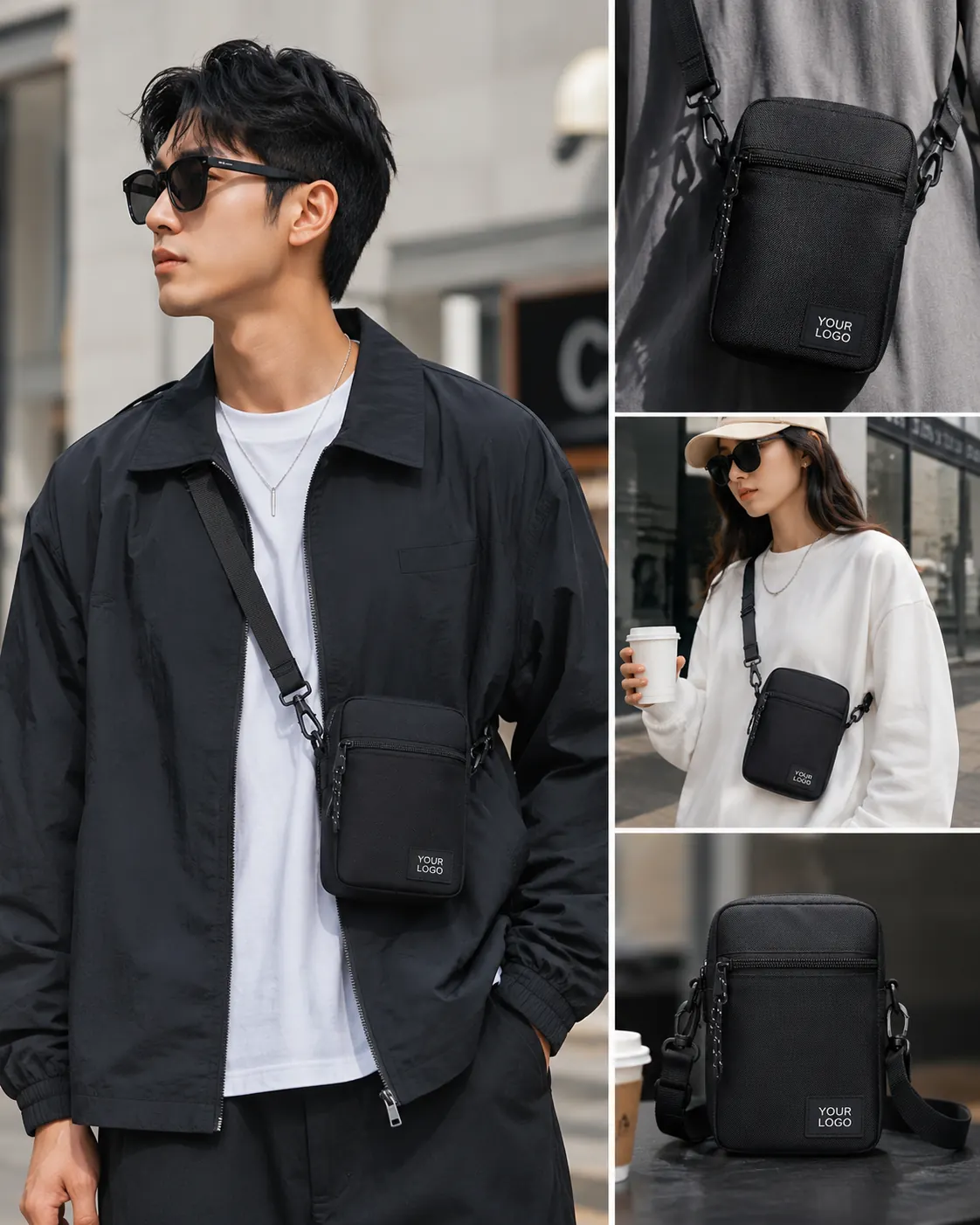Mini Crossbody Model Collage