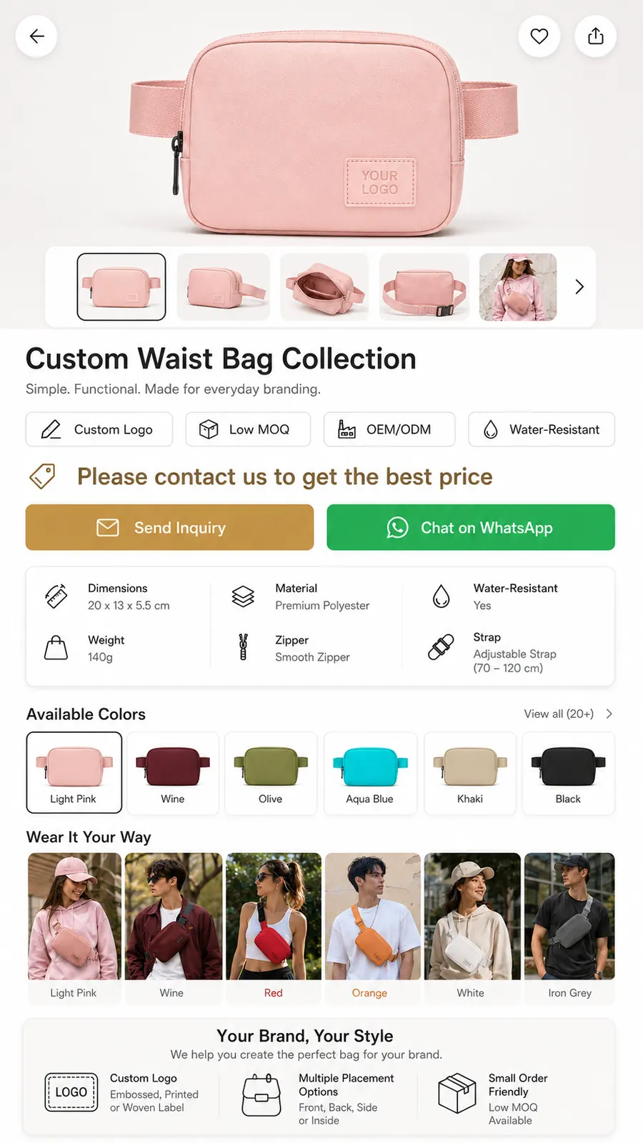 Custom Waist Bag / Waist Bag Collection 4