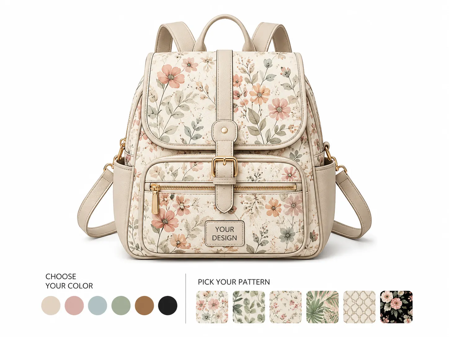 Floral Mini Backpack