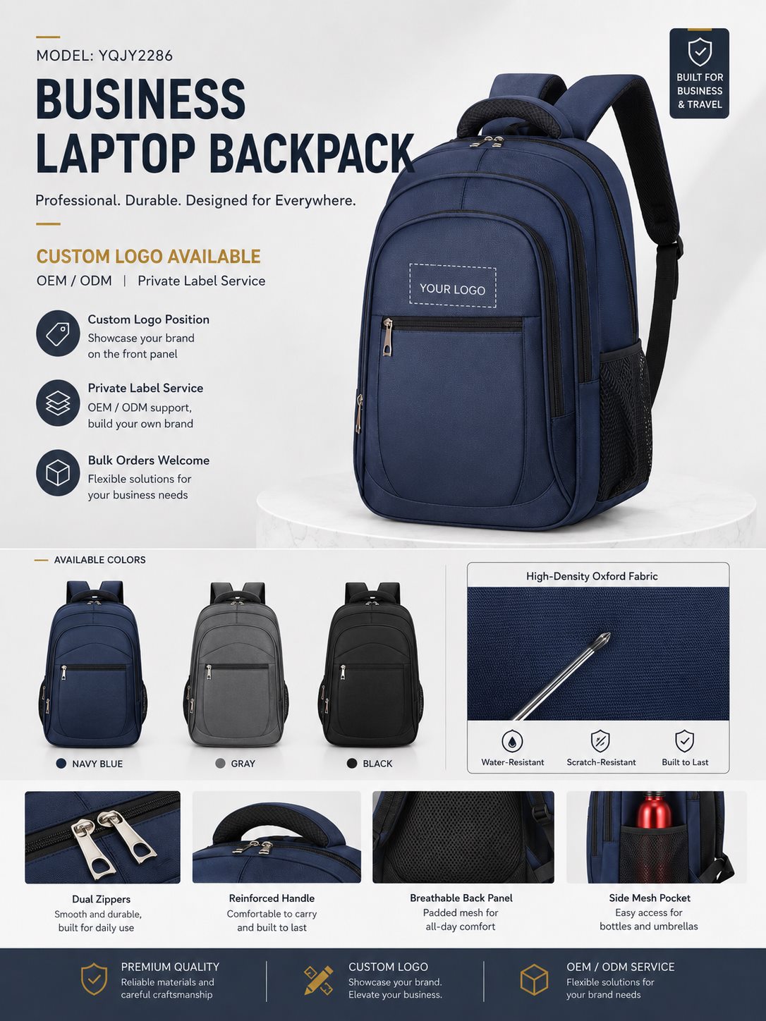 Navy Blue Gray Black Color Options