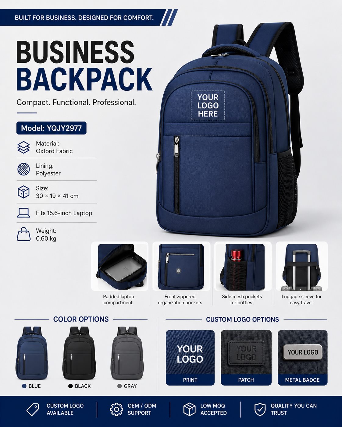 Blue Black Gray Color Options