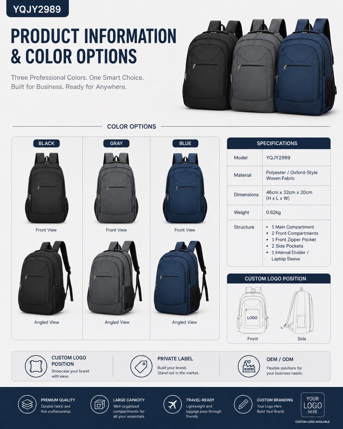 Travel-ready Business Backpack / Business & Leisure Backpack 1