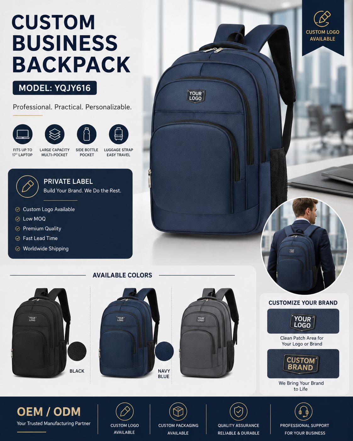 Business Travel Backpack / 17-inch Laptop Backpack 5