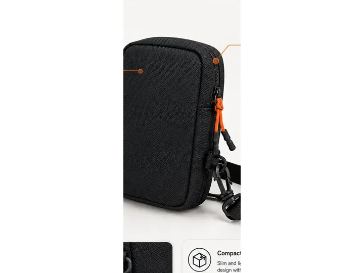 Custom Sling Bag - Compact Nylon Crossbody Bag (Model YTLJY6835)