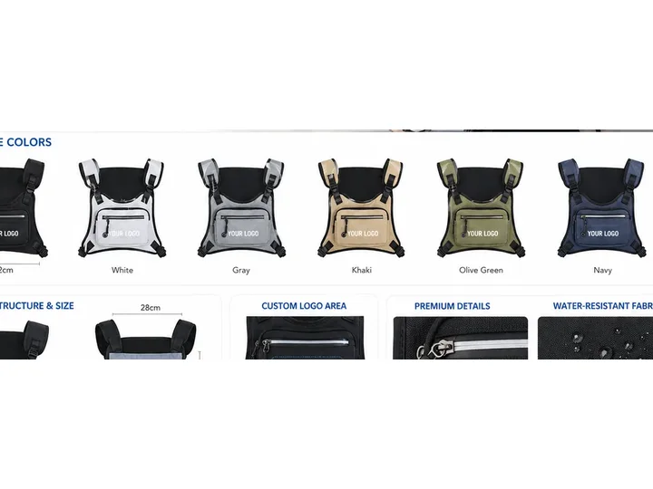 Custom Running Vest Chest Bag / Sports Chest Pack